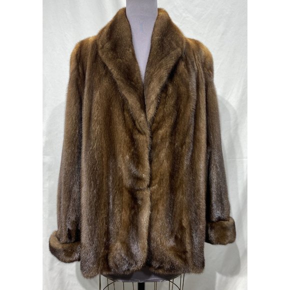 demi-buff mink jacket natural directional female (62103) - Picture 1 of 3